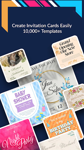 Android application Invitation Card Creator & RSVP screenshort