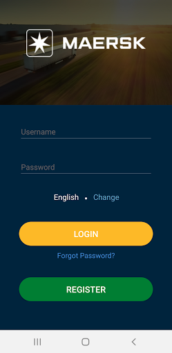 Android application Maersk Delivery screenshort