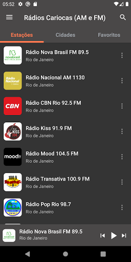 Android application Rádios Cariocas (AM e FM) screenshort