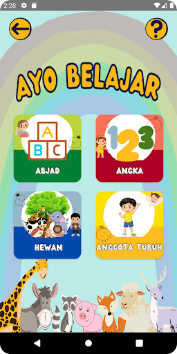 Android application Ayo Belajar screenshort