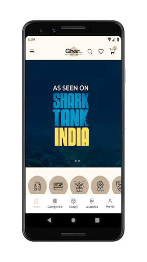 Android application Ghar Soaps screenshort