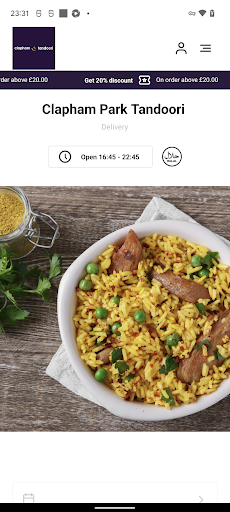 Android application Clapham Park Tandoori screenshort