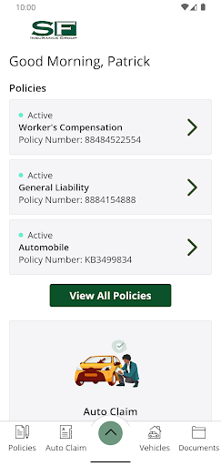 SF Insurance Group Screen 2