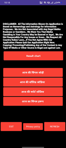 Android application RKJ Satta Prediction & Result screenshort