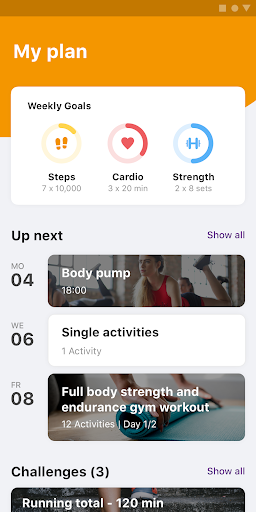 Android application SportLokaal screenshort