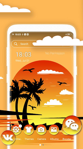 Android application Beautiful Sunset Launcher screenshort