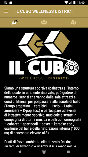 Android application Il Cubo Wellness District screenshort