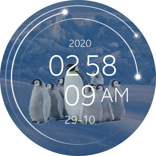 North Pole animated 12 hours logo