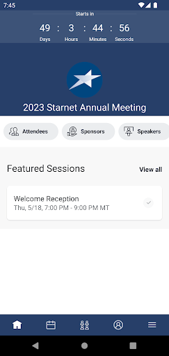 Starnet Flooring Events Screen 3