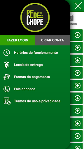 Android application Pede Chope screenshort
