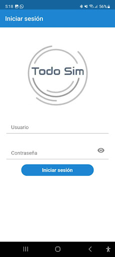 Android application Recargas Todo Sim screenshort
