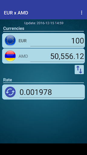 Android application Euro x Armenian Dram screenshort