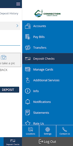 Connection CU Mobile Banking Screen 3