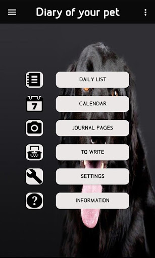 Android application Your pet's diary screenshort