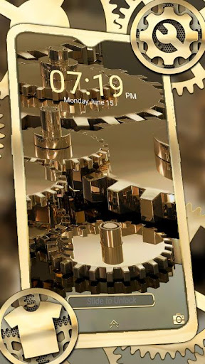 Golden Machine Gear Theme Screen 3
