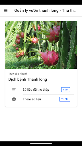 Quản lý vườn thanh long (demo) Screen 2