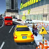 Supermarket Taxi Driver 3D Sim icon