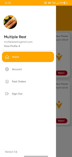 Android application Meal Mate Admin App screenshort