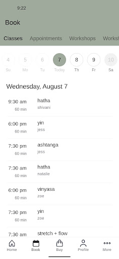 Yahra YOGA | TREATMENTS Screen 2