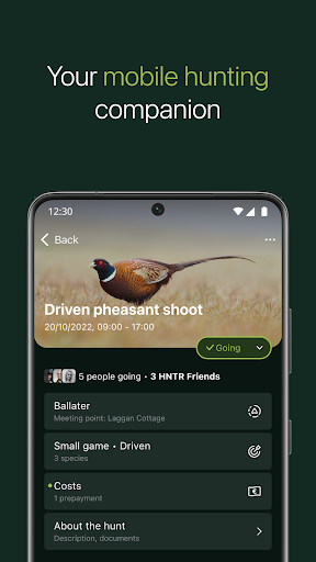 Android application HNTR - The Hunter Community screenshort
