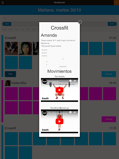 Gimnasio Training Time Screen 3