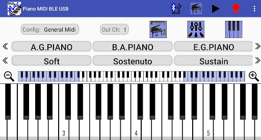 Piano MIDI Bluetooth USB Screen 3