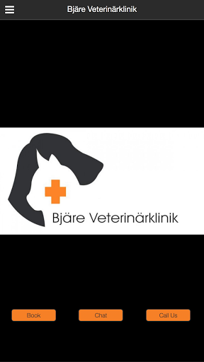 Android application Bjäre Veterinärklinik screenshort