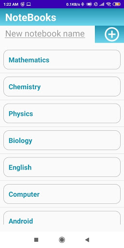 NoteBooks Screen 2