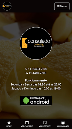 Android application Consulado do Pastel screenshort