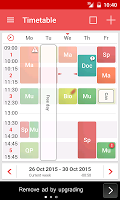 screenshot of TimeTable++ Schedule