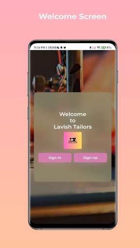 Android application Lavish Tailors screenshort