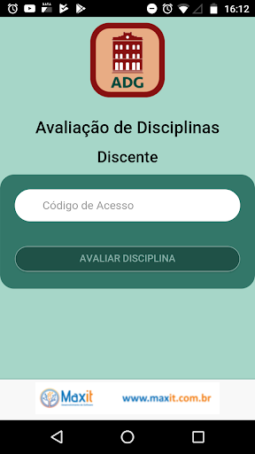Android application AD - Discente screenshort