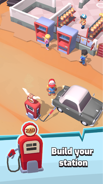 Gas Station Idle 1.0 APK + Mod (Unlimited money) for Android