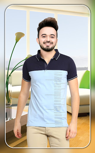 Android application Men T shirt photo suit editor screenshort