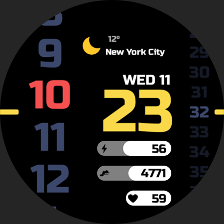 JJ-Digital035 Watch Face screenshot 20