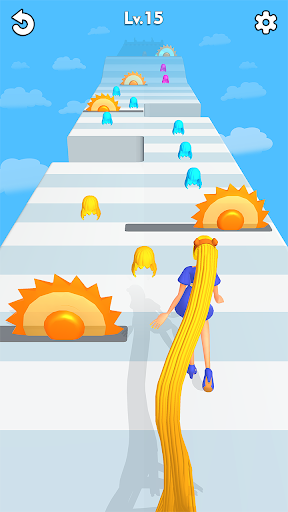 Android application LongHair Girl Runner Hair 3D screenshort