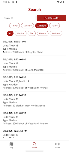 Baltimore Fire Alerts