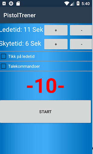 PistolTrener Screen 2