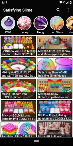 Android application Satisfying Slime Videos screenshort