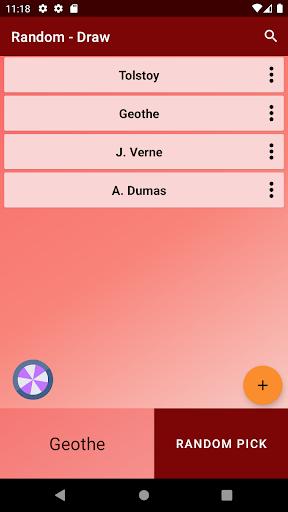 Android application Random Generator screenshort