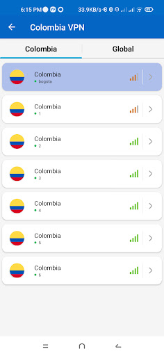 Colombia VPN - Fast & Secure Screen 3