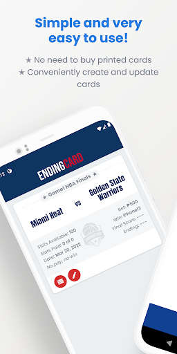 Android application EndingCard screenshort