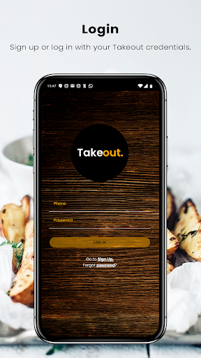 Android application Takeout screenshort