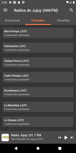 Radios de Jujuy (AM/FM) Screen 2