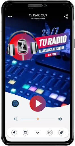 Android application Tu radio 24/7 screenshort