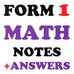 Cover Image of Baixar Form 1 Math Notes + Answers  APK