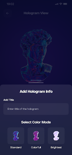 Showcase Holograms Screen 3