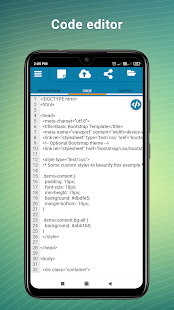 HTML Code Play 10.2 APK screenshots 2