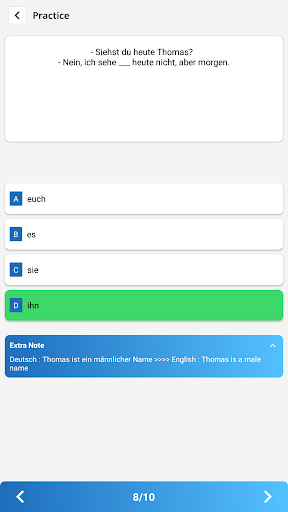 Deutsch lernen mit Quiz: Germa Screen 3
