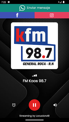Android application FM Kaos 98.7 screenshort